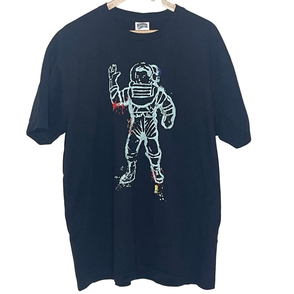 Billionaire Boys Club Mens XL Black‎ Astronaut Graphic T-Shirt Short Sleeve